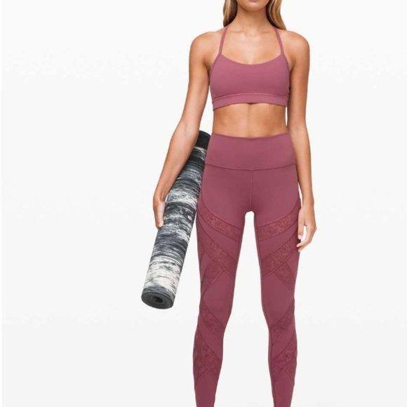 Lululemon Wunder Under High-Rise Tight* Flocked 28" Plumful SIZE 10 NWT - Picture 1 of 6